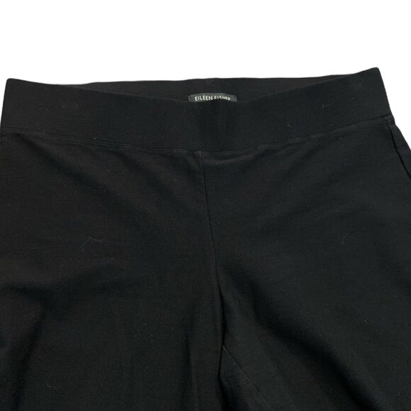 Eileen Fisher Sz XS Black‎ Washable Stretch Crepe Slim Straight Pants - Picture 4 of 6
